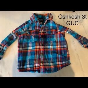 Oshkosh flannel 3t